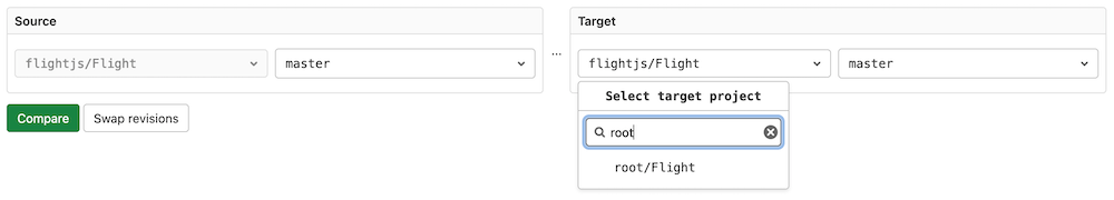 Repository filter search box