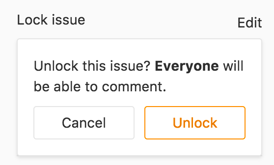 Turn off discussion lock