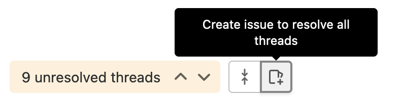 Open new issue for all unresolved threads