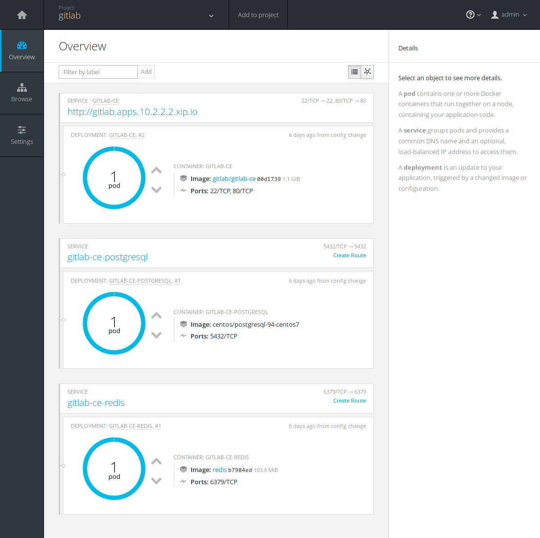 GitLab running