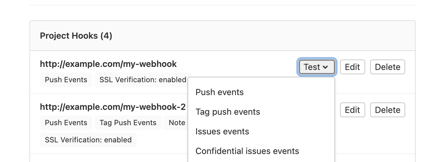 Webhook testing