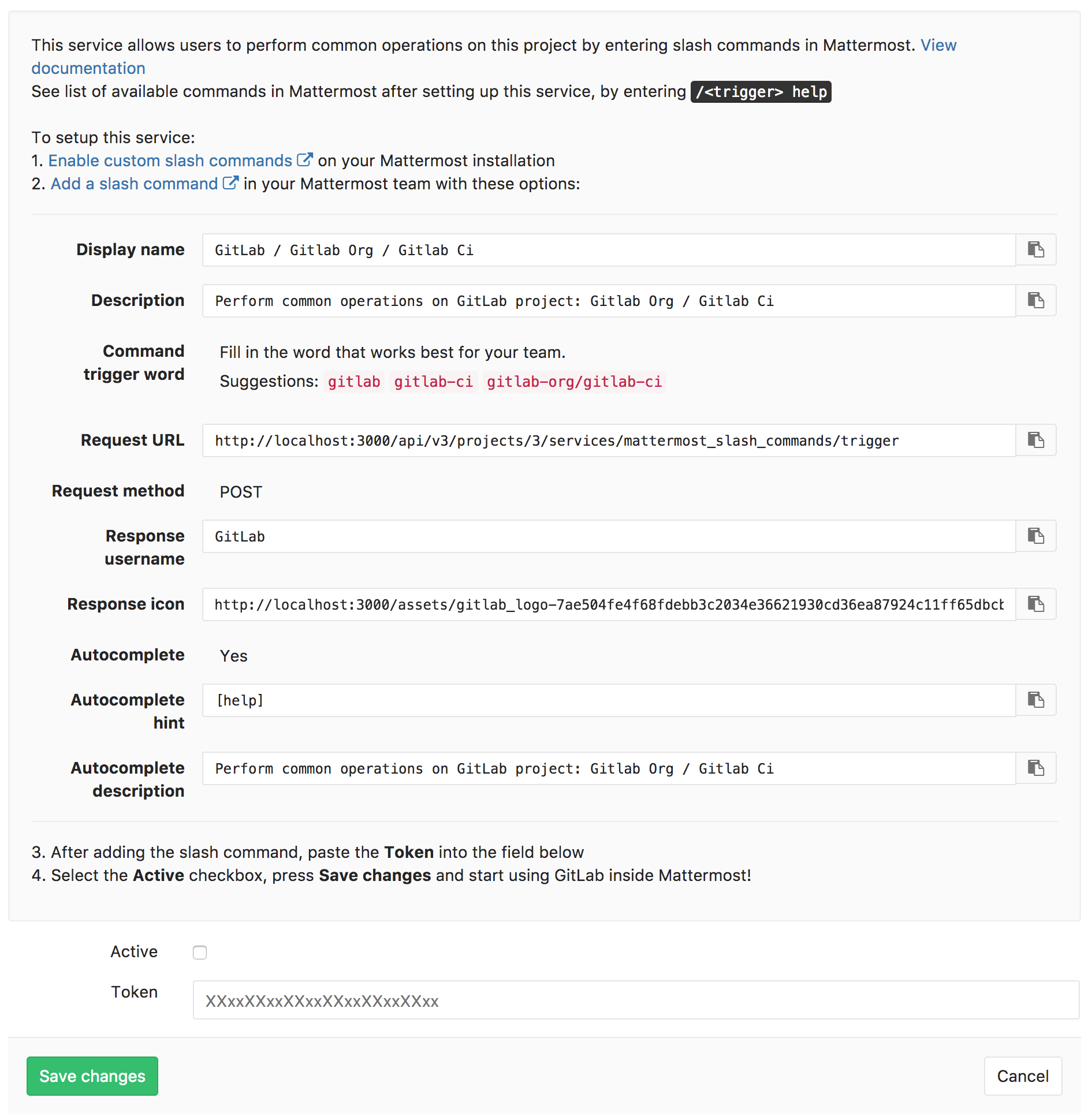 Mattermost setup instructions