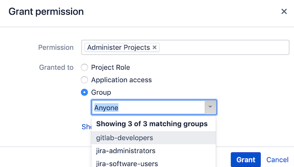 Jira group access