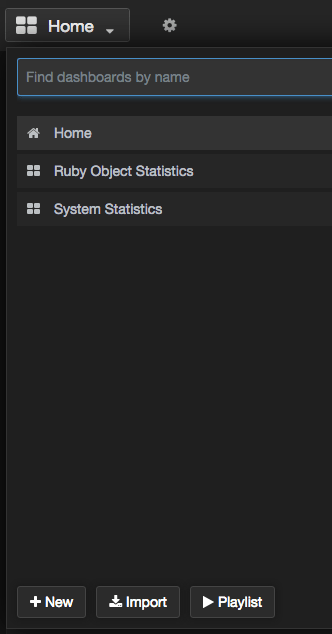 Grafana dashboard dropdown