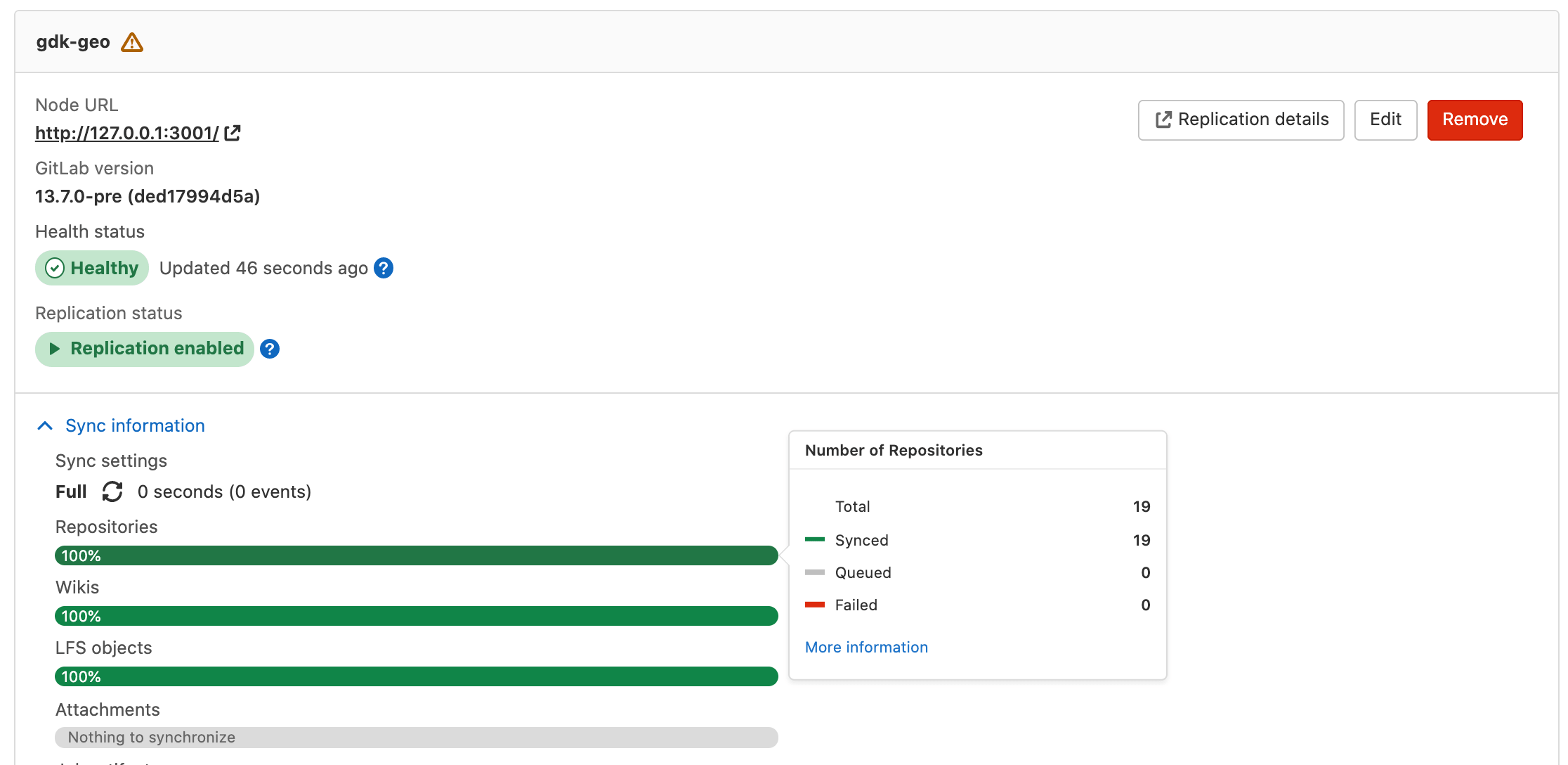 Geo health check