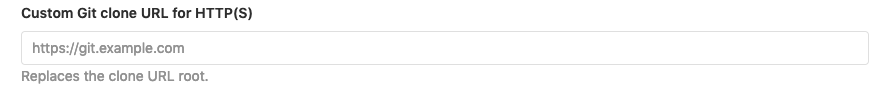 Custom Git clone URL for HTTP