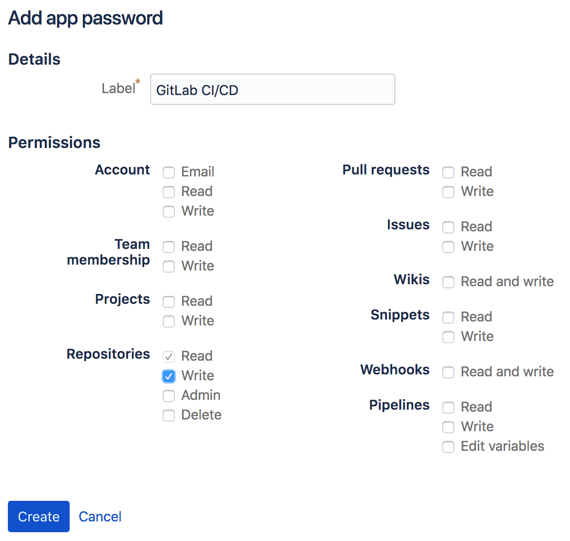 Bitbucket Cloud webhook