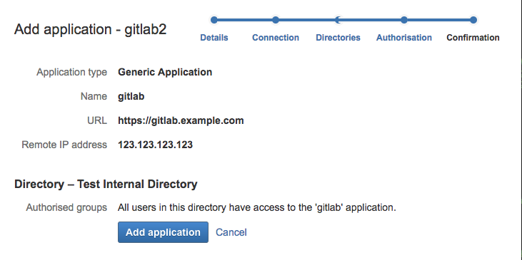 Example Crowd application configuration