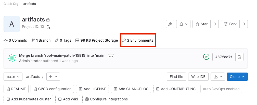 Number of Environments