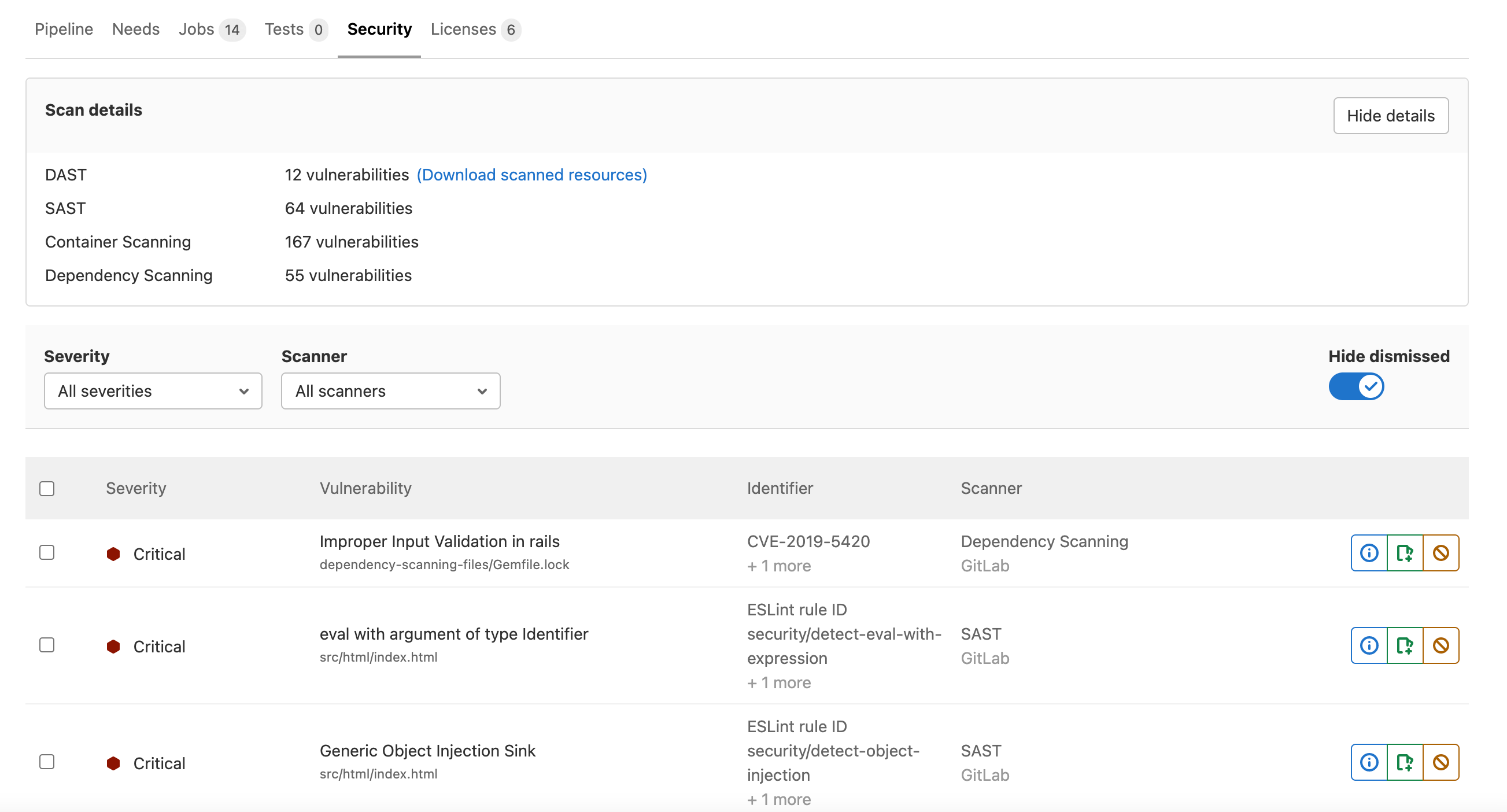 Pipeline Security Dashboard