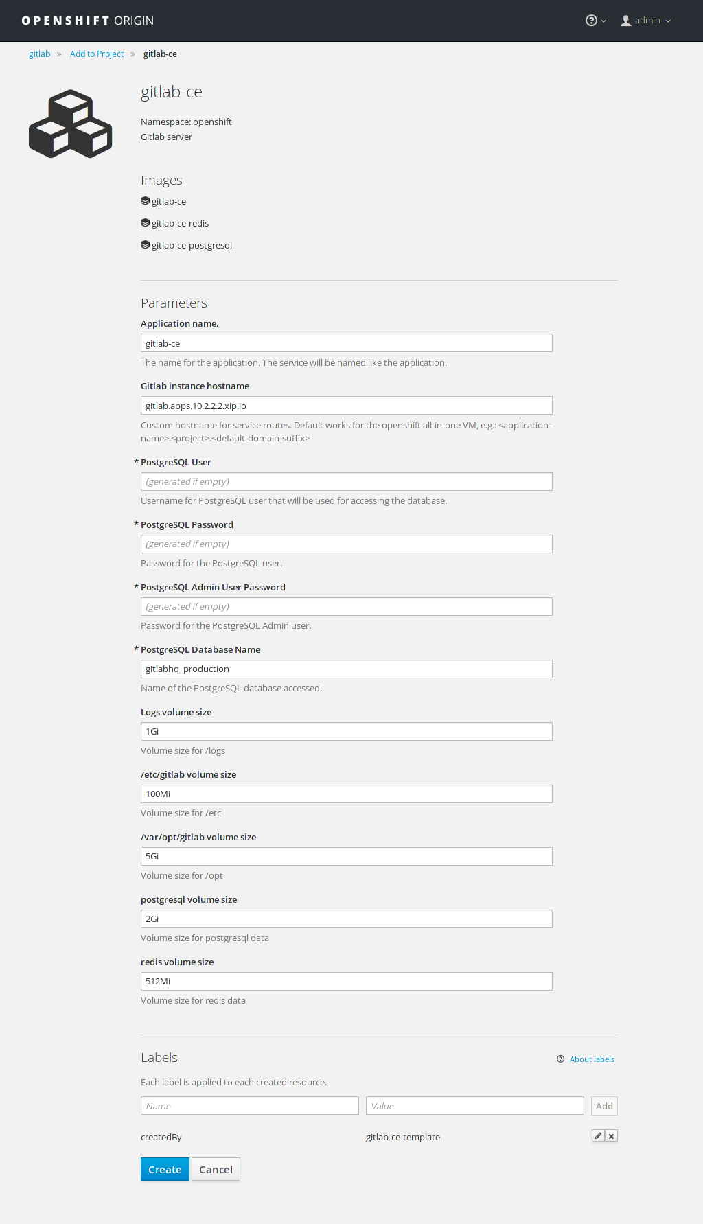 GitLab settings