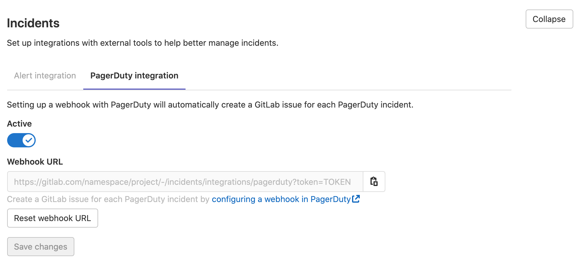 PagerDuty incidents integration