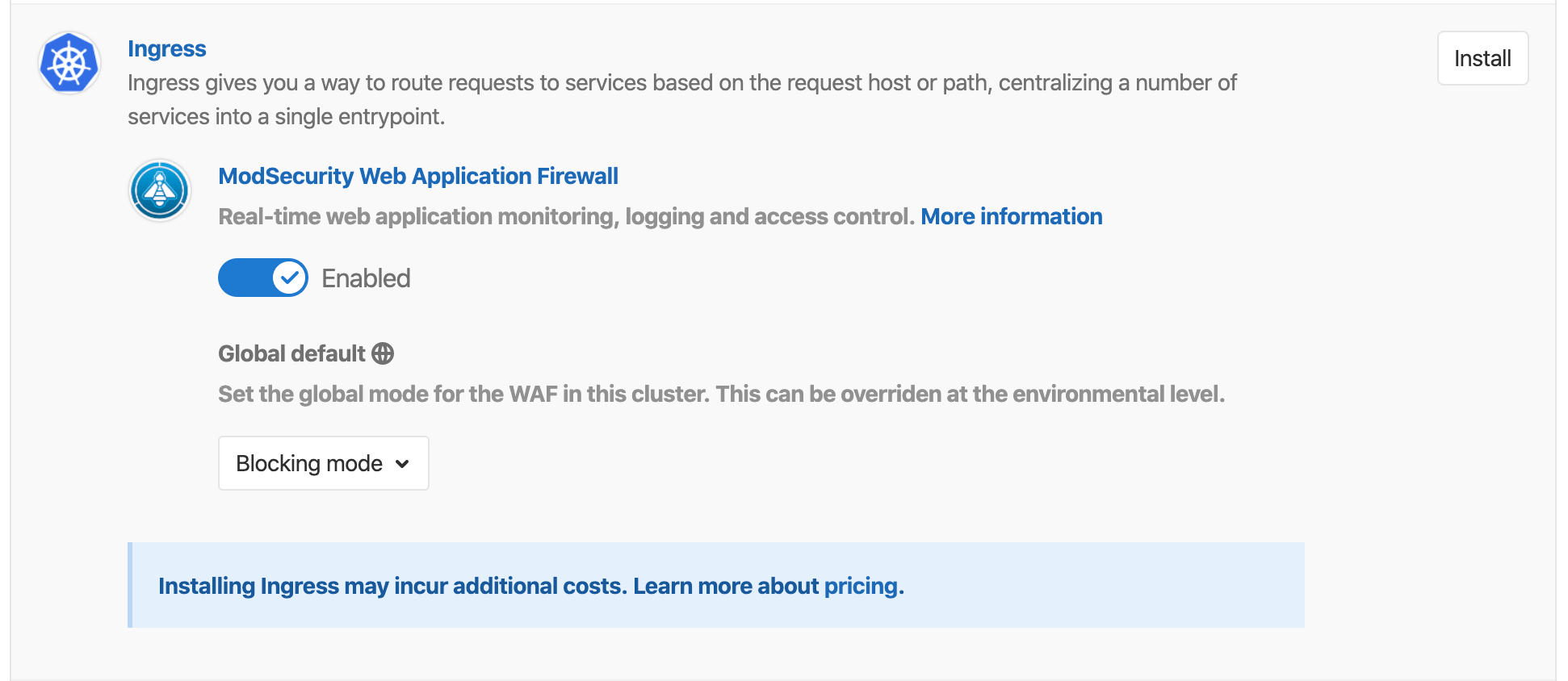 Cluster applications