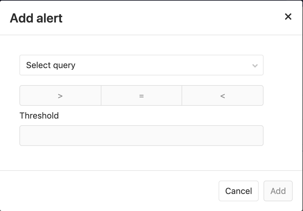 Adding an alert