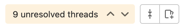 Count of unresolved threads